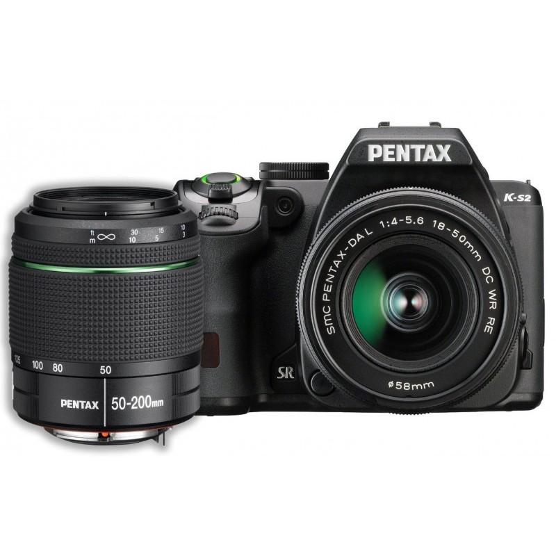 Pentax K-S2 Black + 18-50mm + 50-200mm